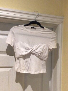 Flattering Summer Feminine White Top